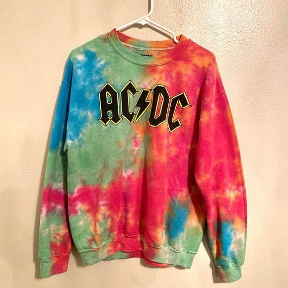Sweaters - AC⚡️DC tie dye sweatshirt
